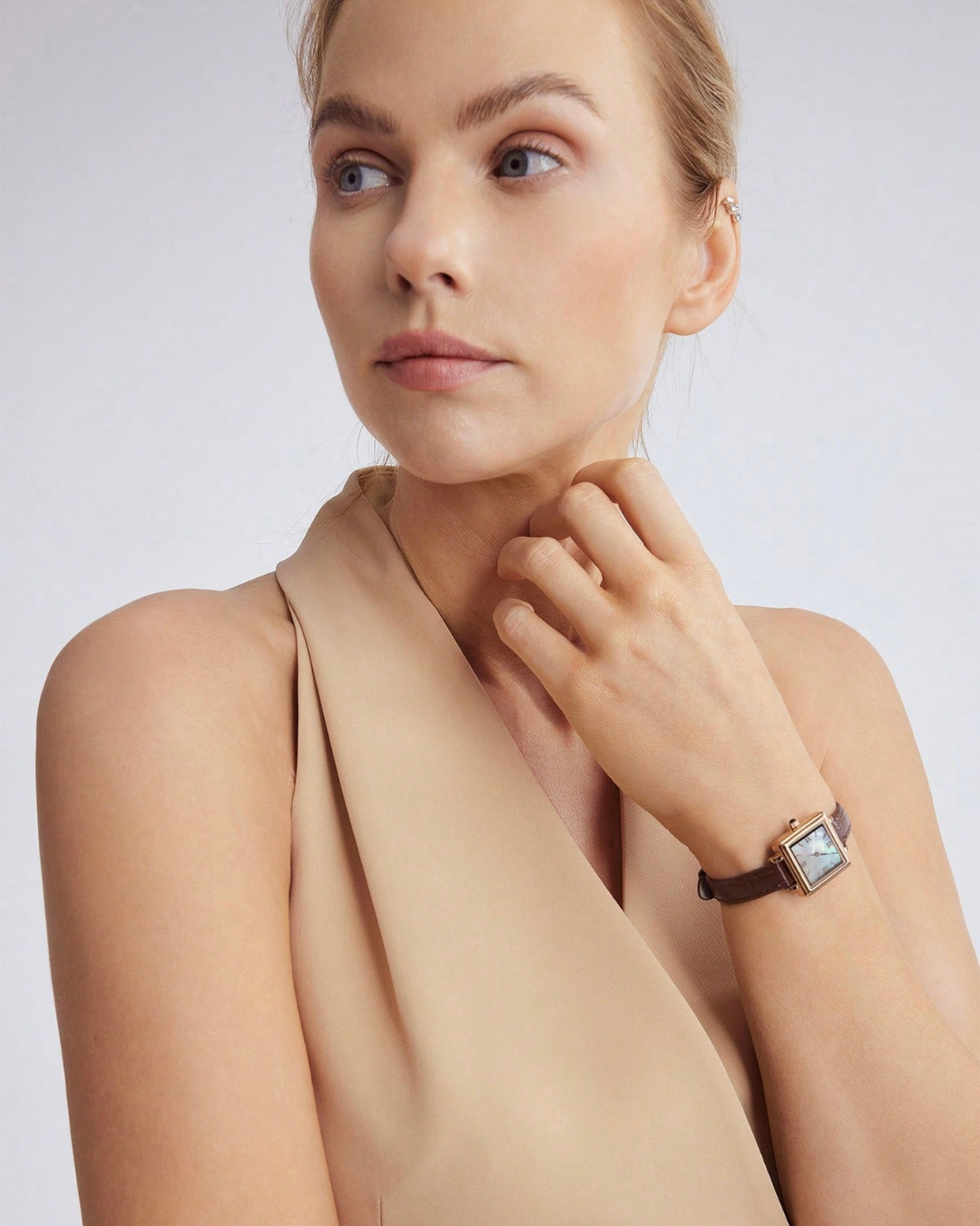 Reloj Cube Mother of Pearl